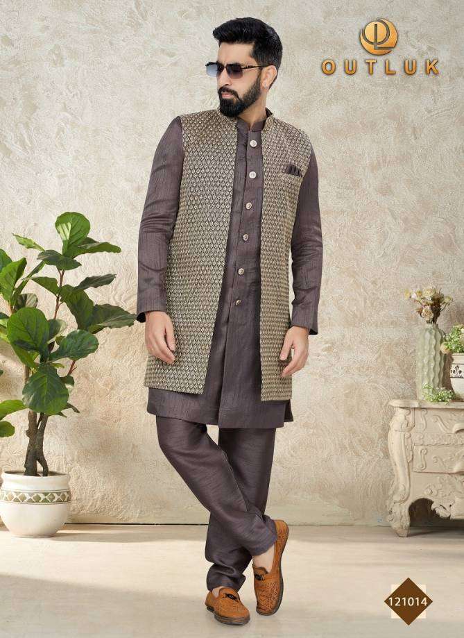 Outluk Vol 121 Mens Kurta Pajama With Jacket Wholesale catalog