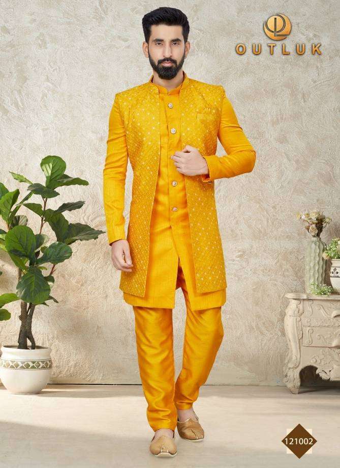Outluk Vol 121 Mens Kurta Pajama With Jacket Wholesale catalog