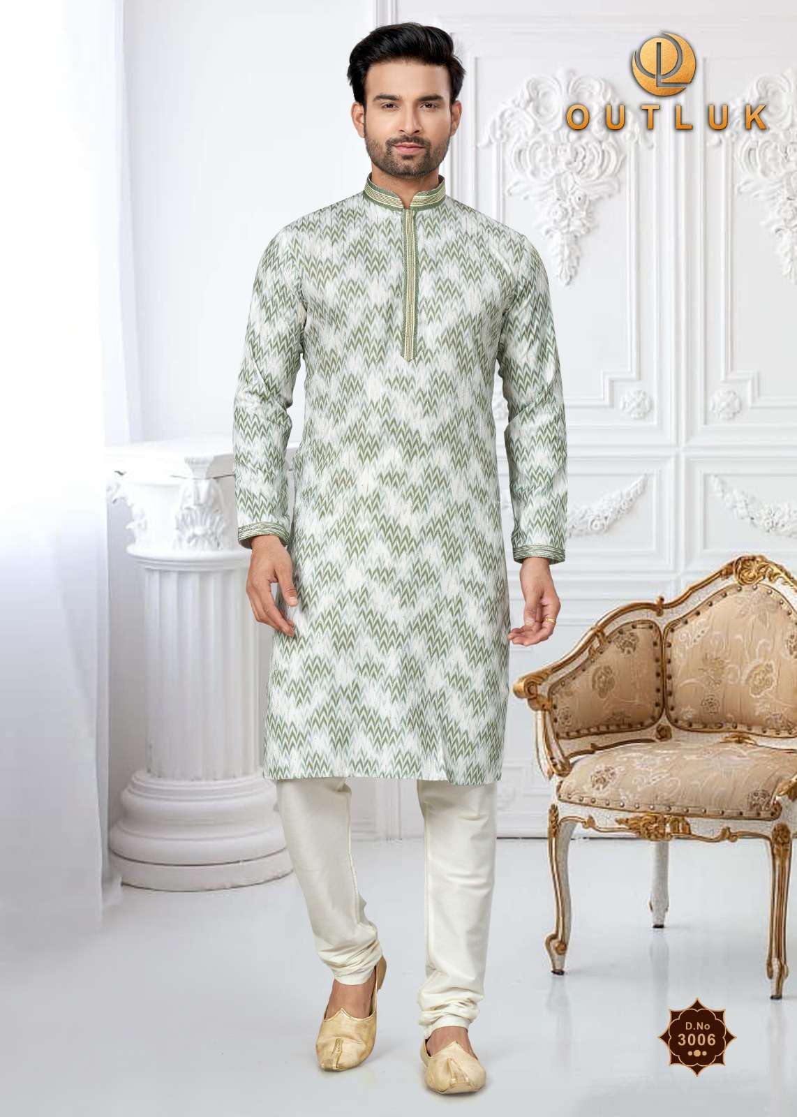 Outluk Wedding Collection Vol 3 Mens Kurta With Pajama Wholesale Catalog 