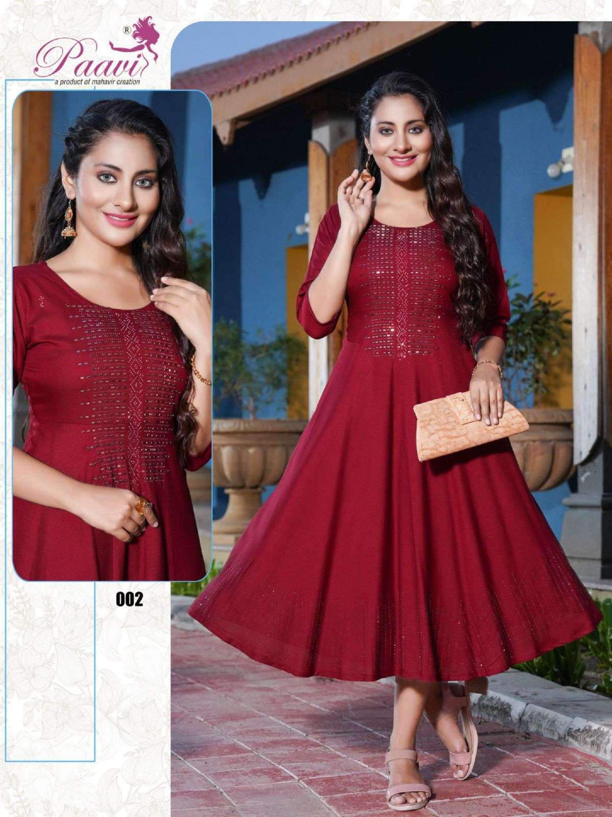 Paavi Kajal Plain Rayon Kurti Wholesale catalog