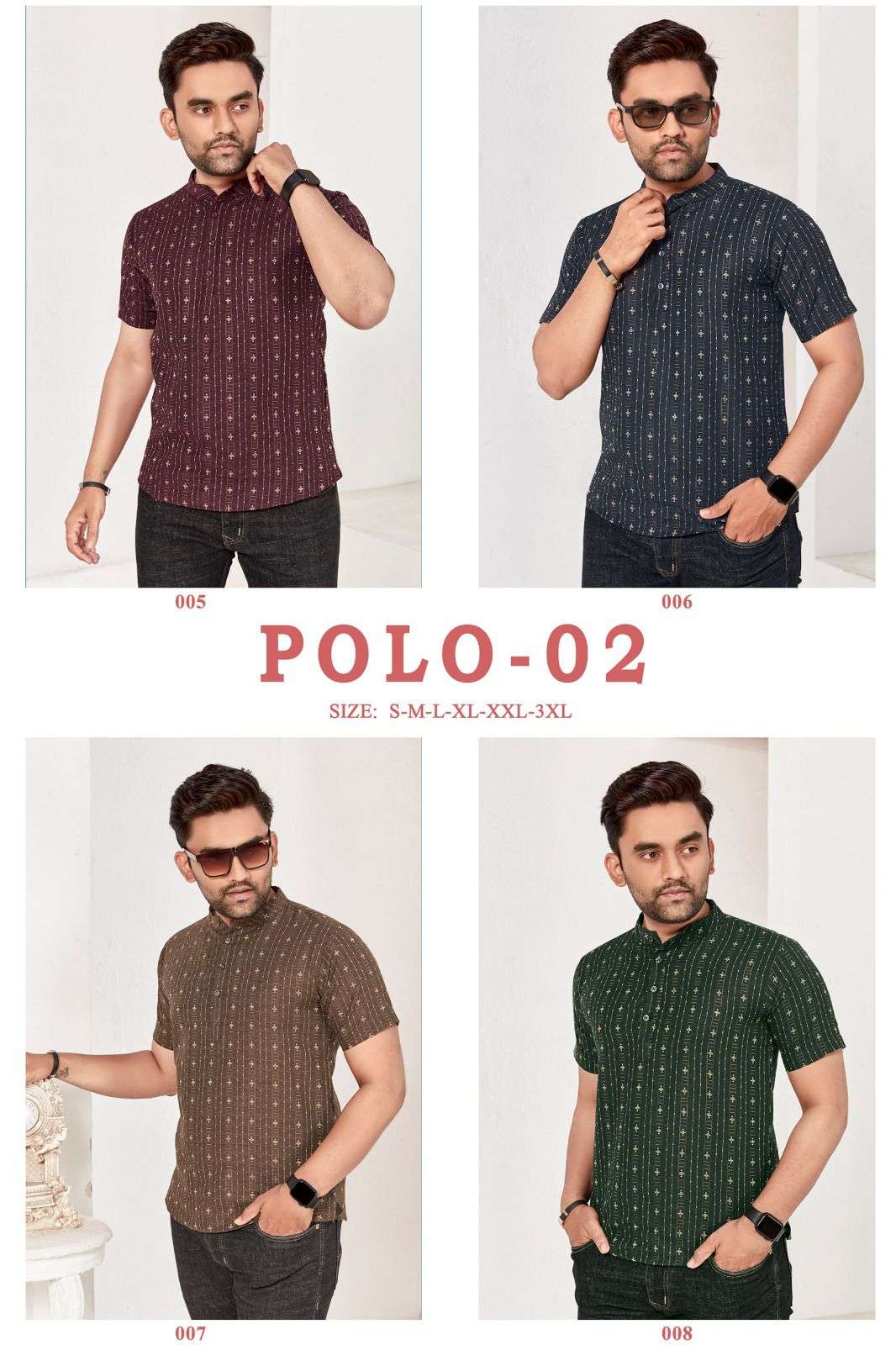 POLO-2 RAYON COTTON HANDLOOM FABRIC Mens Kurta Wholesale catalog