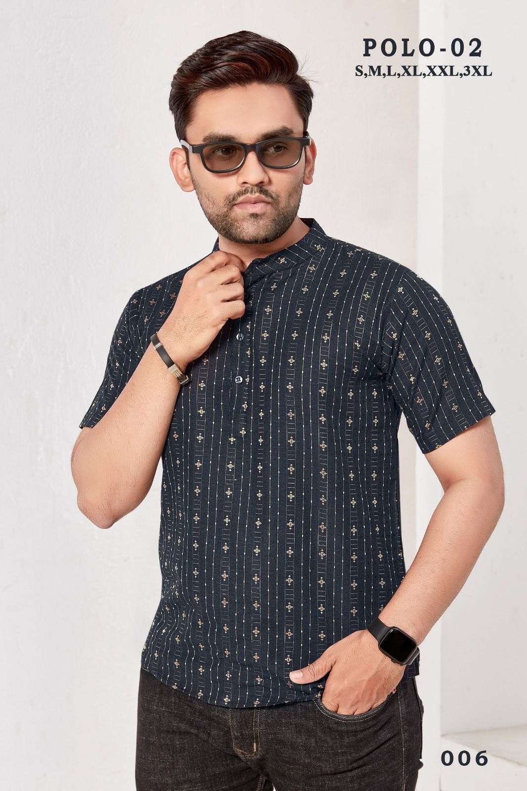 POLO-2 RAYON COTTON HANDLOOM FABRIC Mens Kurta Wholesale catalog