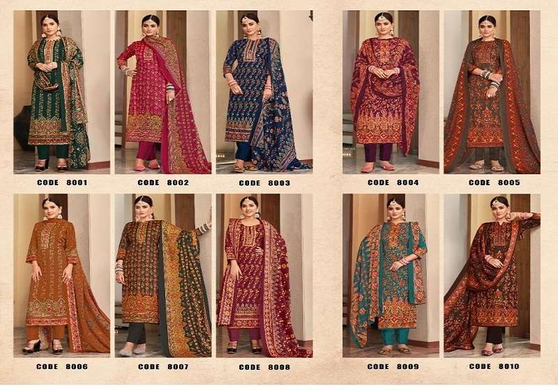 Radhe Fab Kashmir Ki Kali Vol-8 -Dress Material -Wholesale Catalog