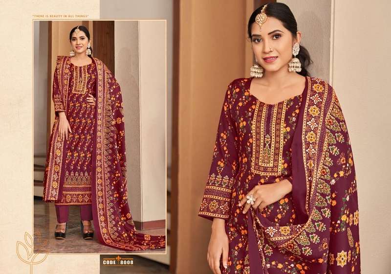 Radhe Fab Kashmir Ki Kali Vol-8 -Dress Material -Wholesale Catalog