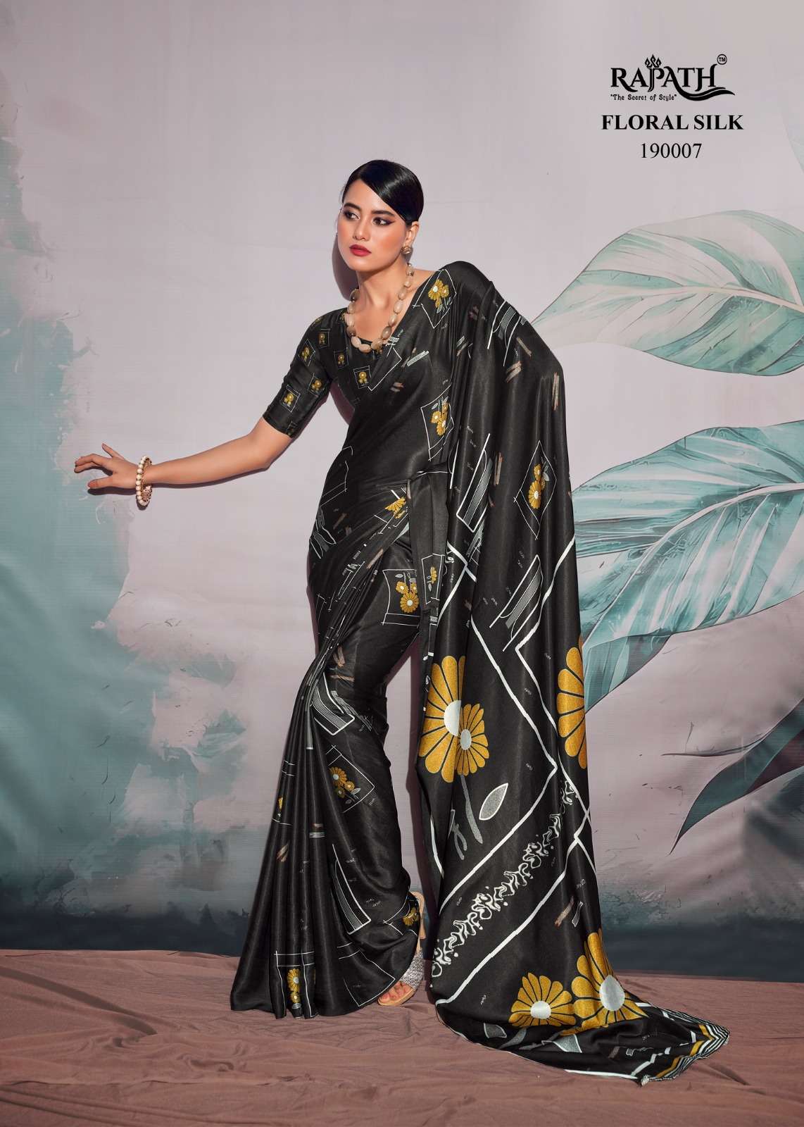 Rajpath Patang Floral Silk Festive Wear Weaving Saree Wholesale catalog