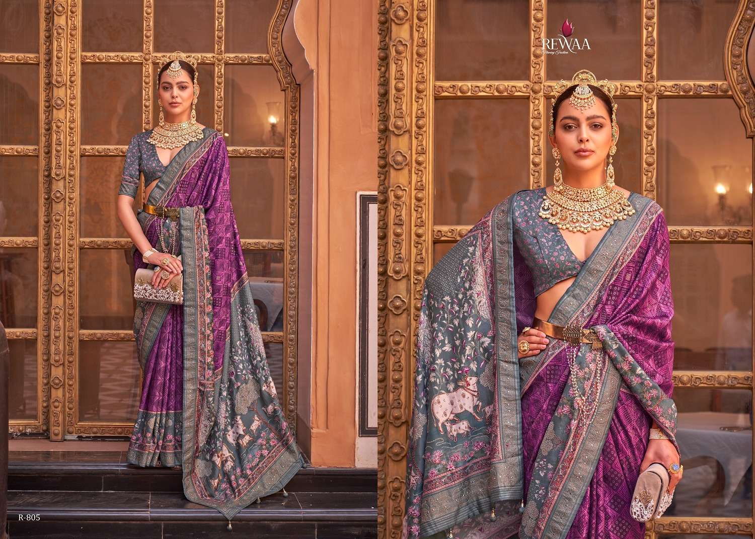 Rewaa Padmavat Vol 2 Silk Blend Designer Saree Wholesale catalog