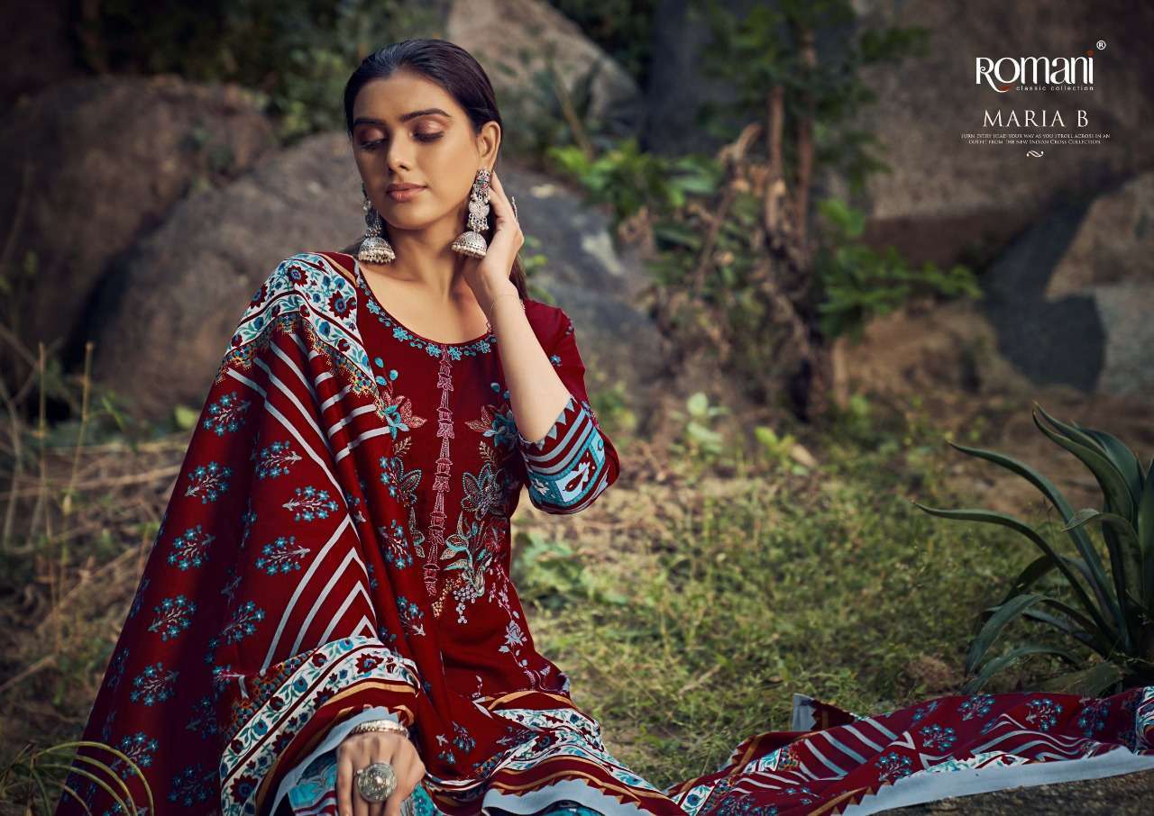Romani Maria B Pashmina ELEGANT Look Salwar Suit  Wholesale catalog