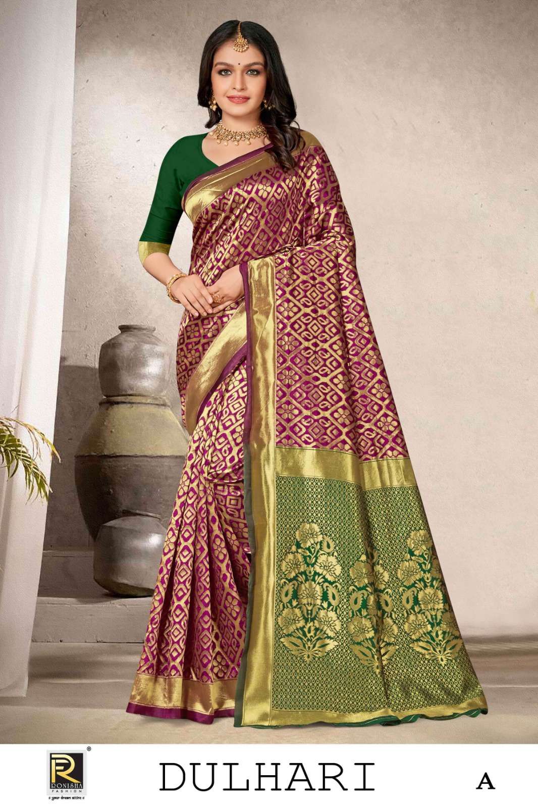Ronisha Dulari banarasi silk Saree Wholesale catalog