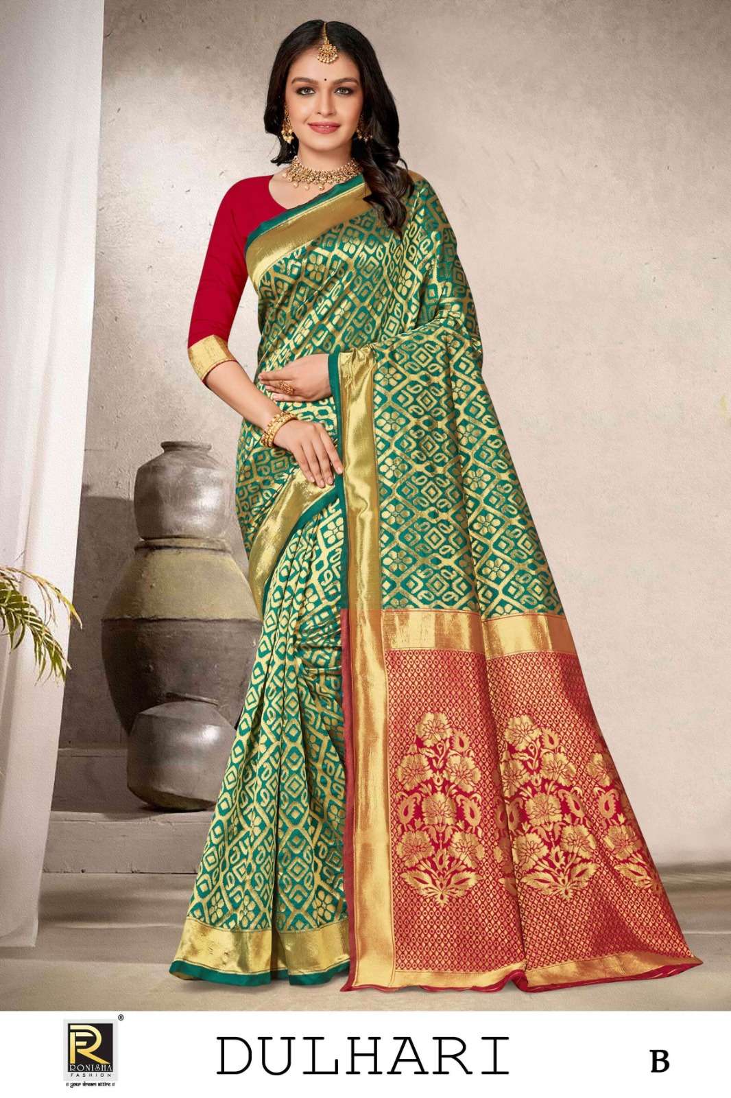 Ronisha Dulari banarasi silk Saree Wholesale catalog