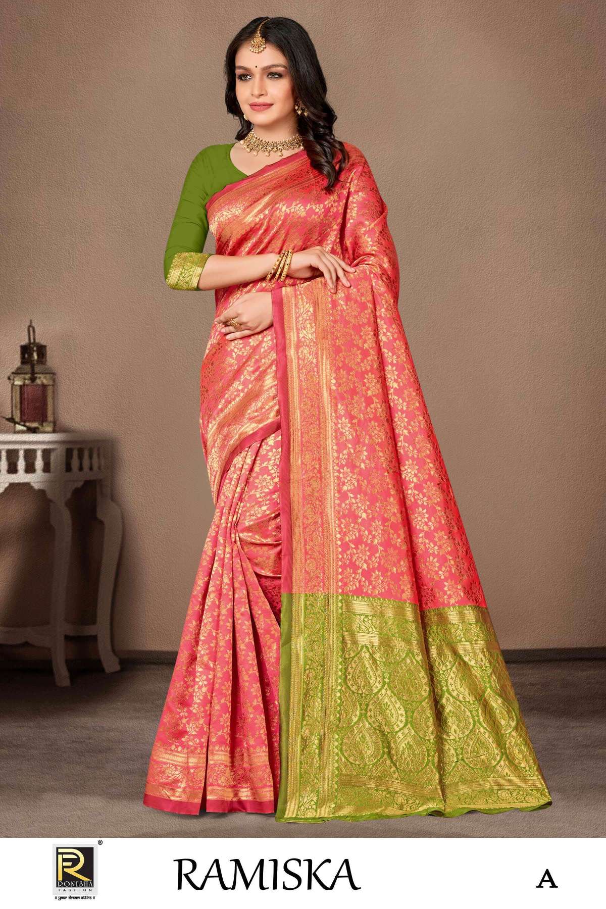 Ronisha Ramiska banarasi silk Saree Wholesale catalog