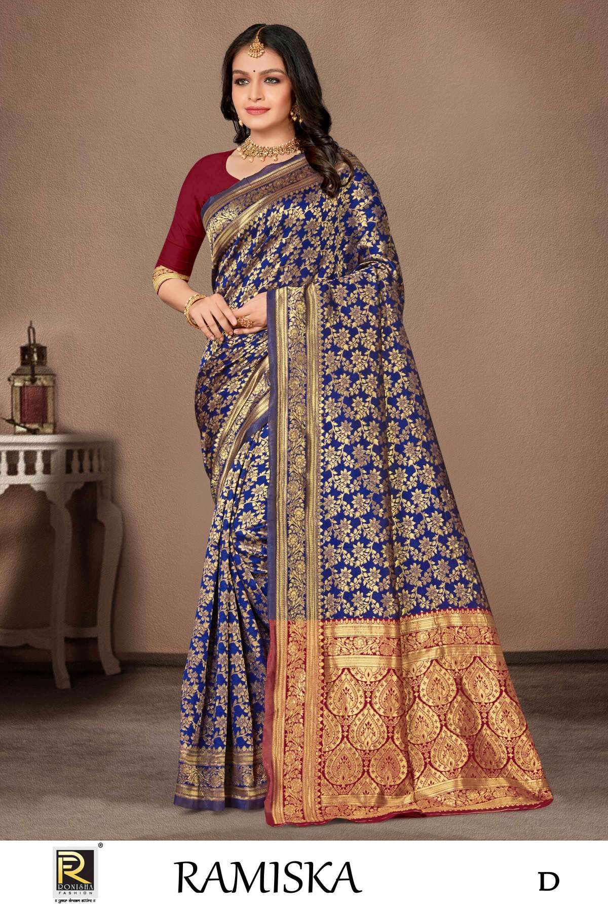 Ronisha Ramiska banarasi silk Saree Wholesale catalog