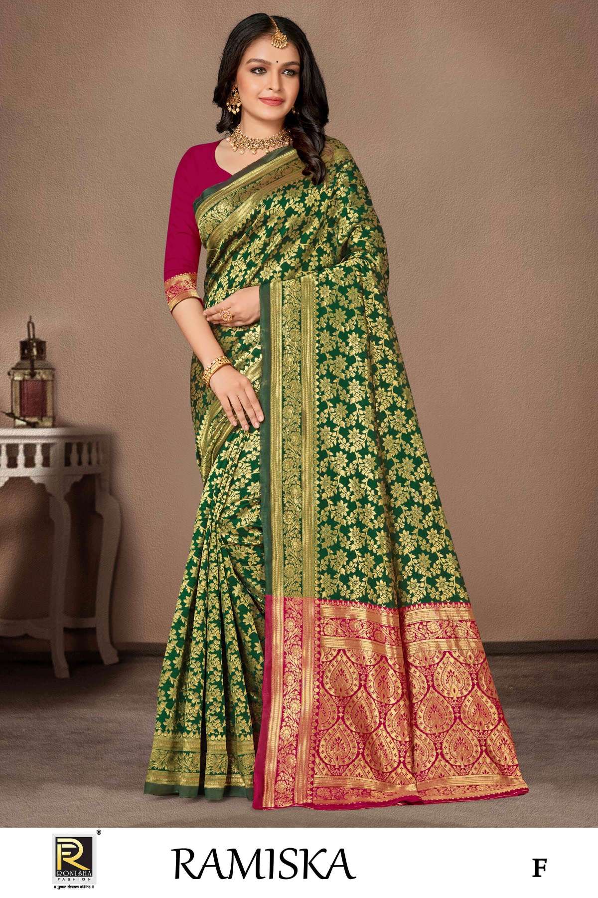 Ronisha Ramiska banarasi silk Saree Wholesale catalog