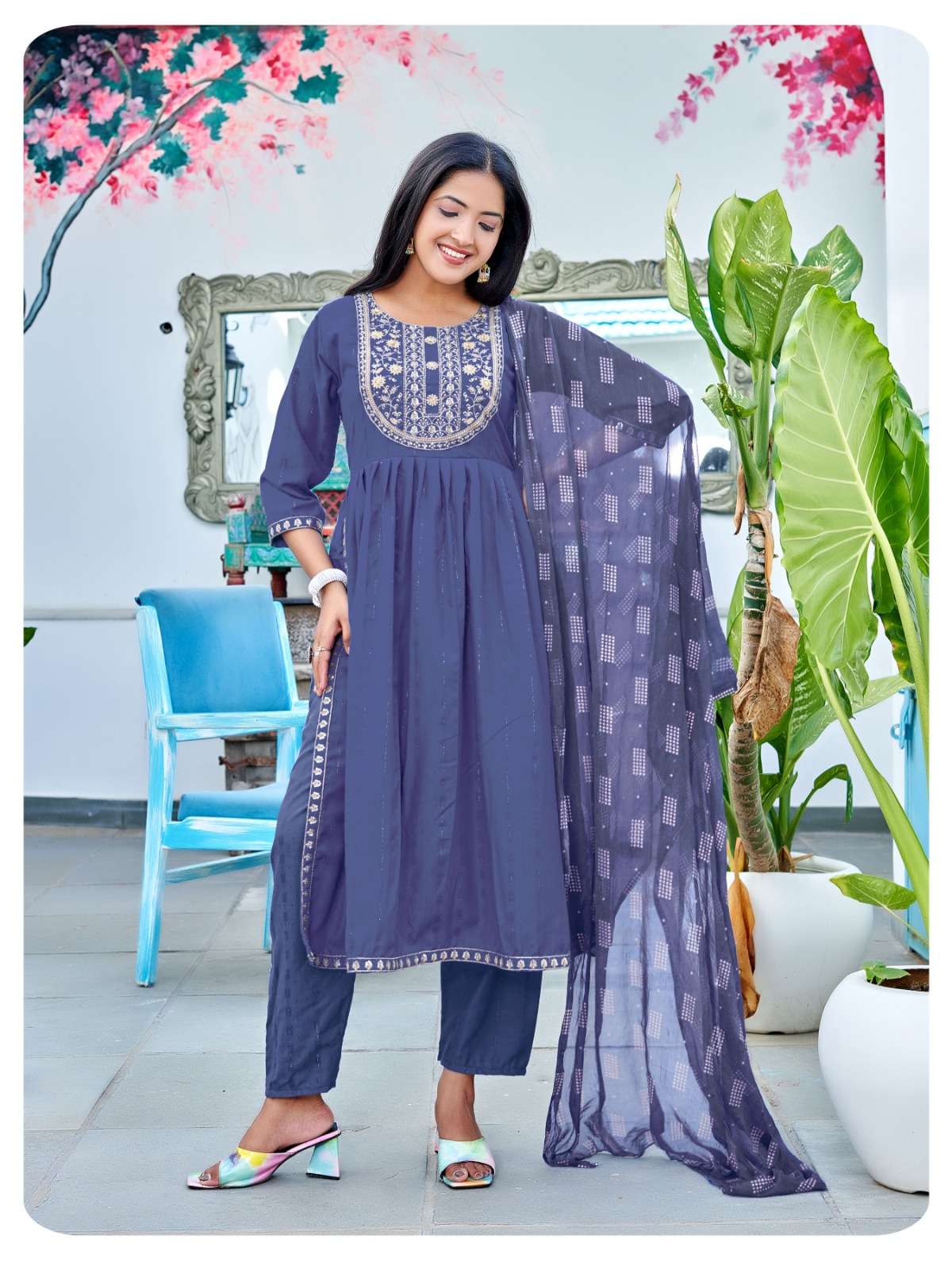 RUNG CHITRA KURTI WITH PANT & DUPATTA Wholesale catalog