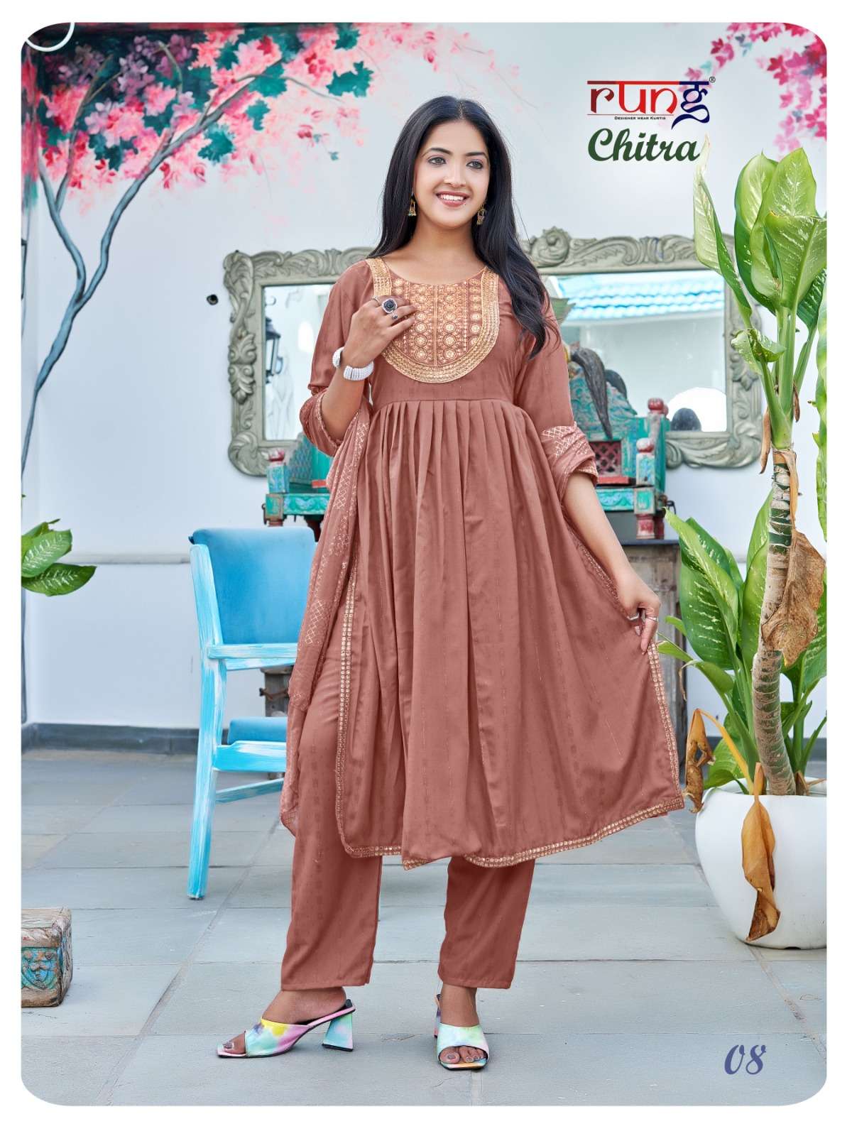RUNG CHITRA KURTI WITH PANT & DUPATTA Wholesale catalog