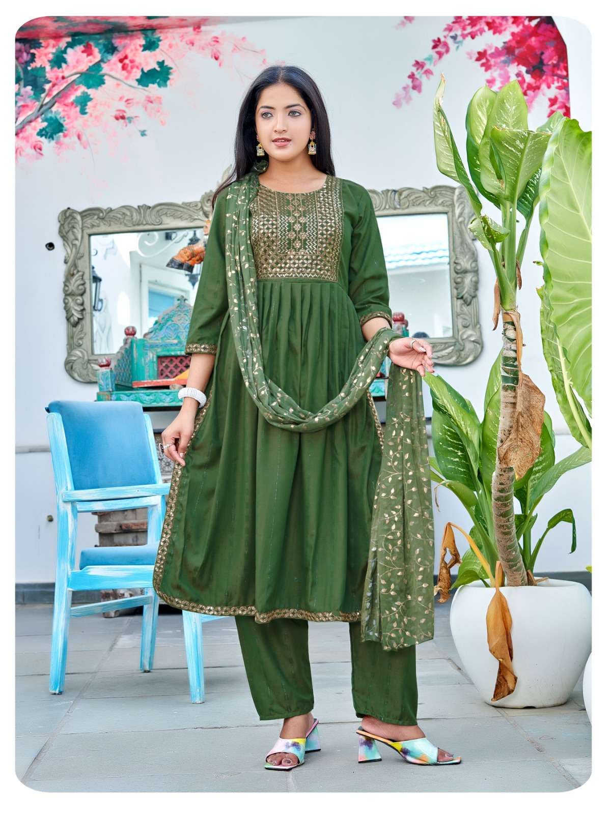 RUNG CHITRA KURTI WITH PANT & DUPATTA Wholesale catalog