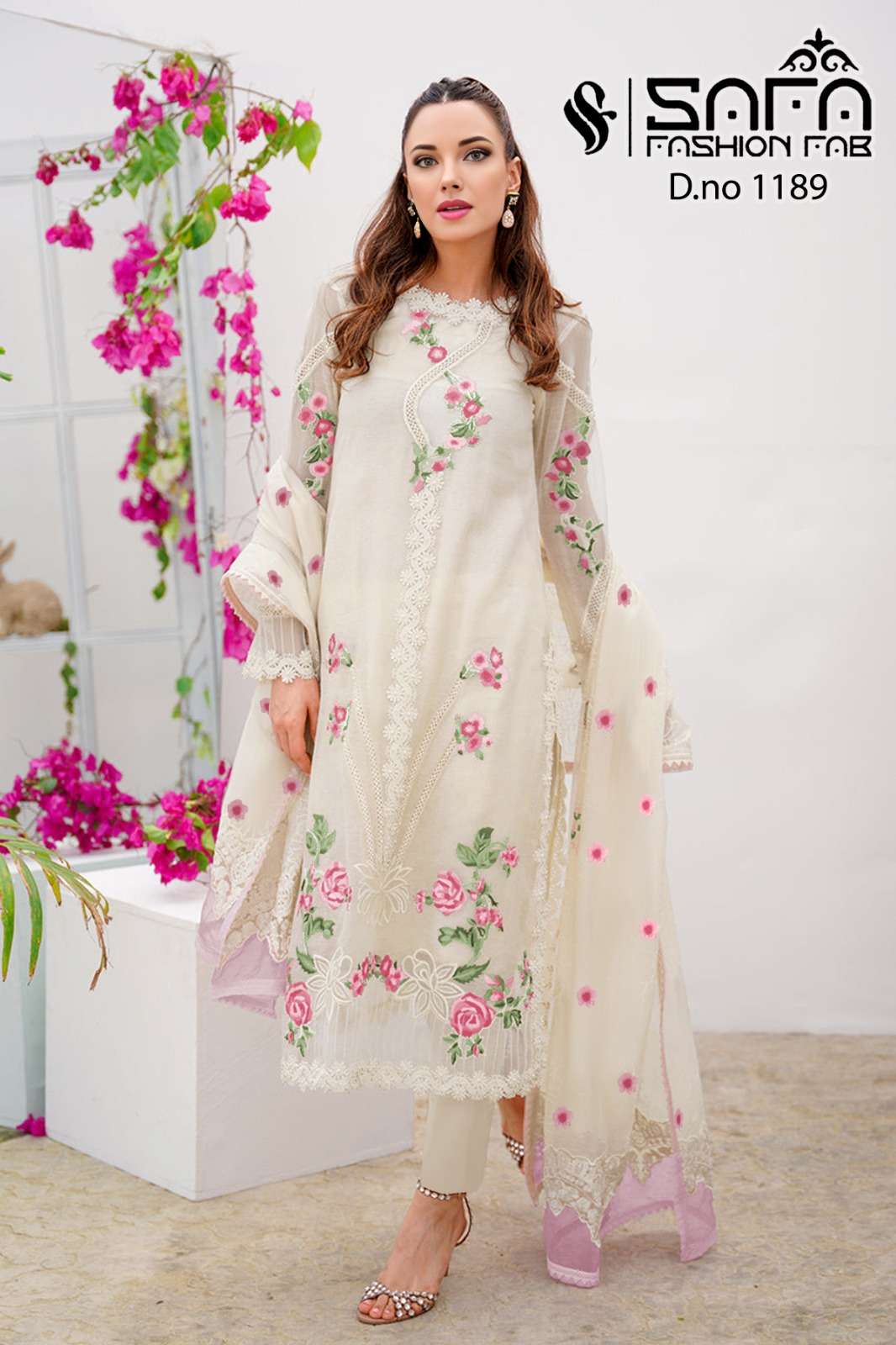 Safa Fashion Fab 1189 Top With Bottom And Dupatta Wholesale catalog
