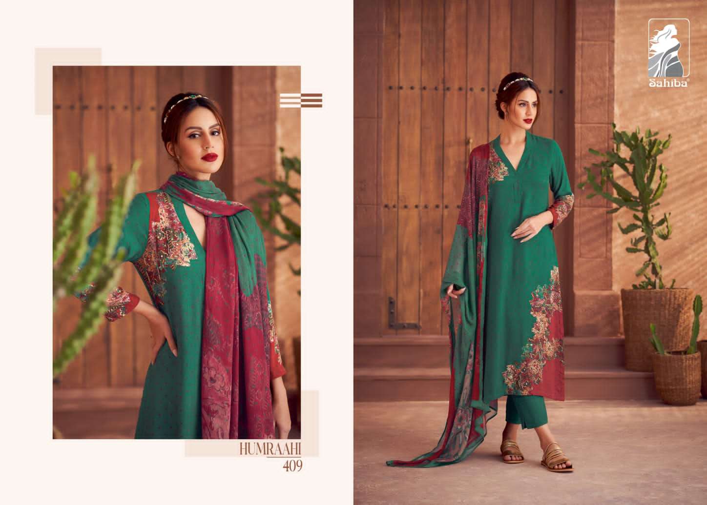 Sahiba Humraahi Staple Printed Dress Material Wholesale catalog