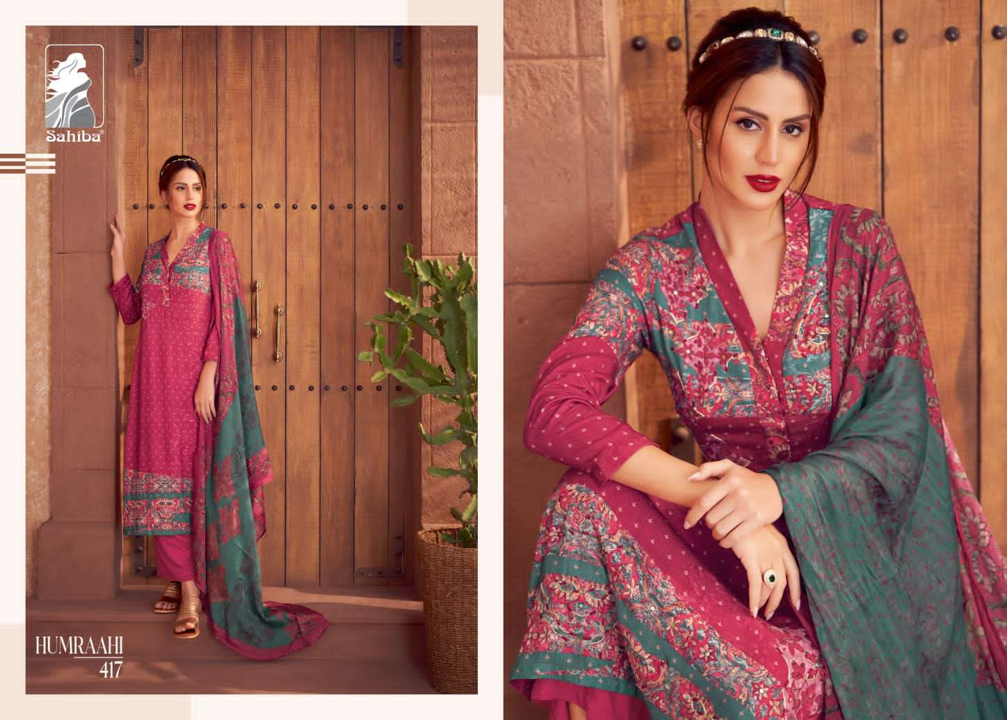 Sahiba Humraahi Staple Printed Dress Material Wholesale catalog