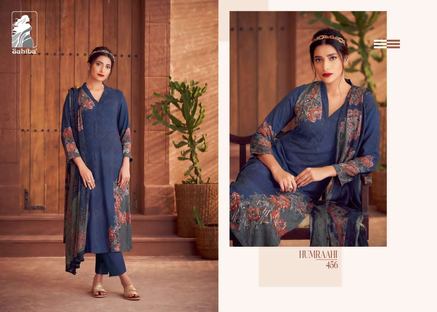 Sahiba Humraahi Staple Printed Dress Material Wholesale catalog