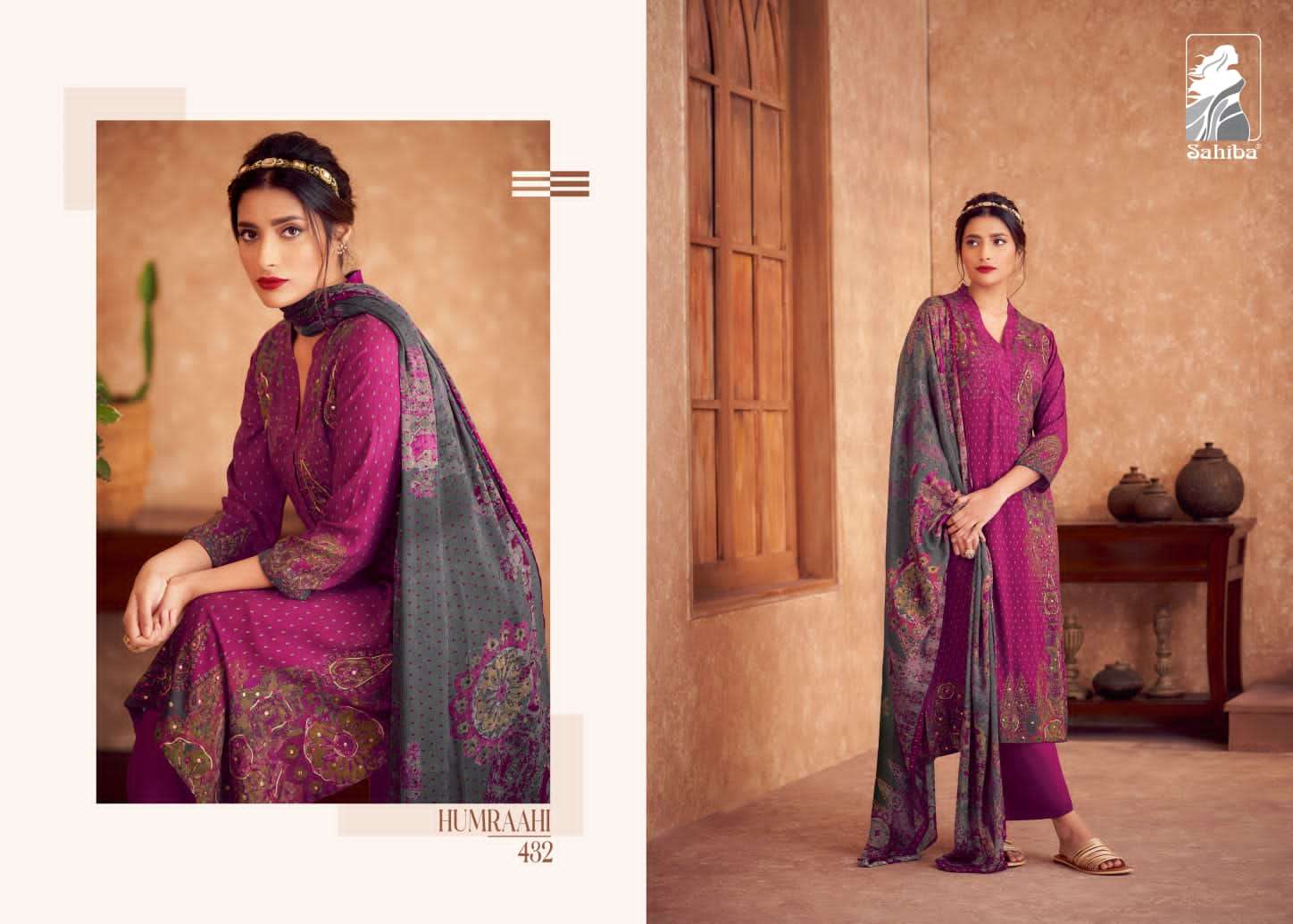 Sahiba Humraahi Staple Printed Dress Material Wholesale catalog