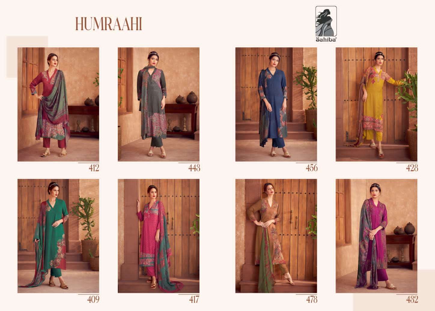 Sahiba Humraahi Staple Printed Dress Material Wholesale catalog