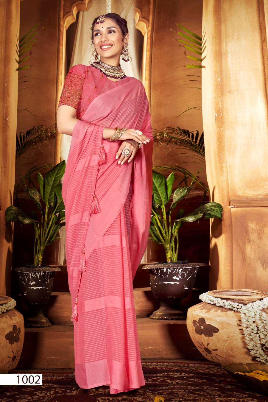 Saroj Aarmani Vol - 2 Designer Fancy Fabric Saree Wholesale catalog