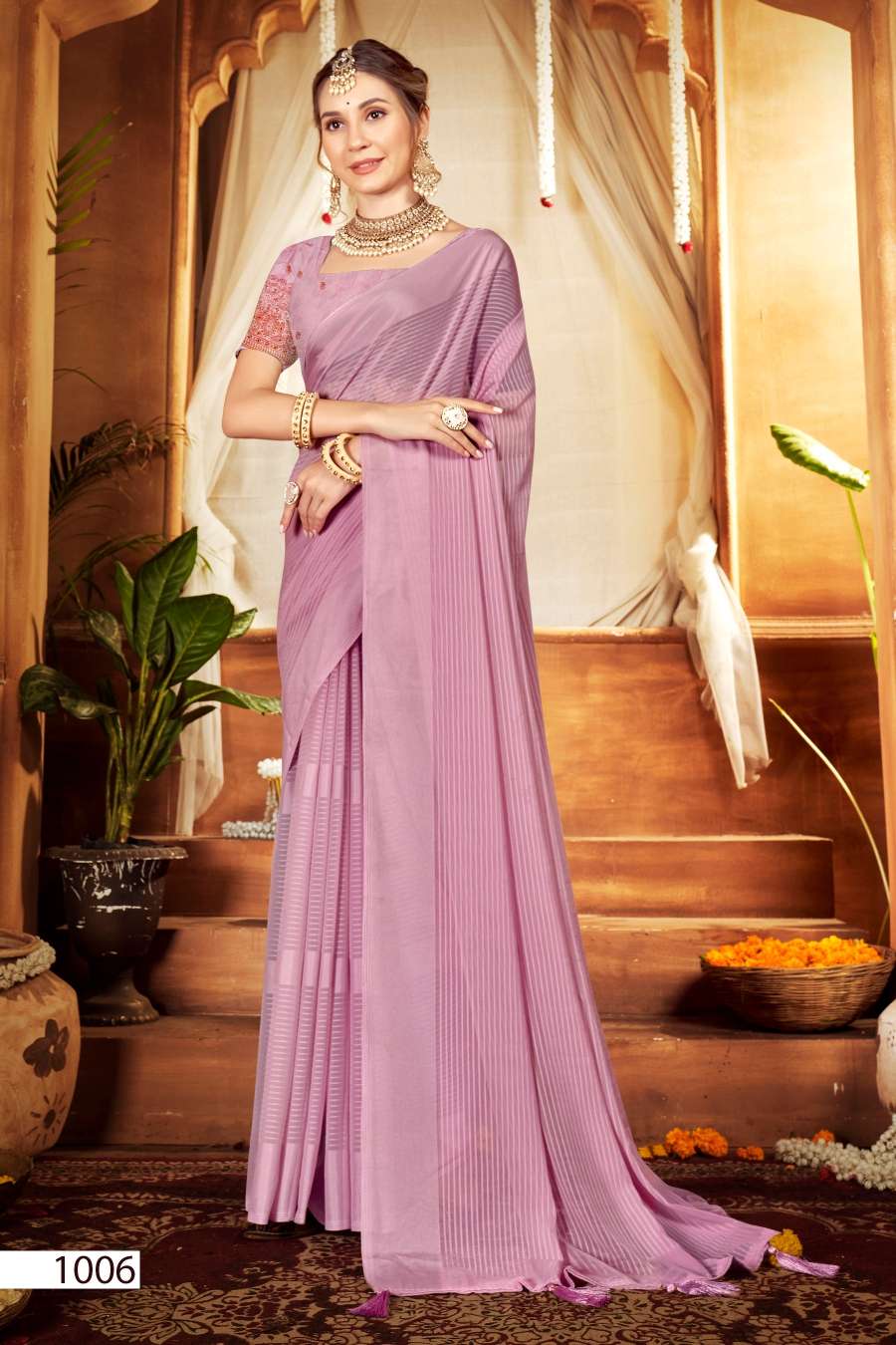 Saroj Aarmani Vol - 2 Designer Fancy Fabric Saree Wholesale catalog