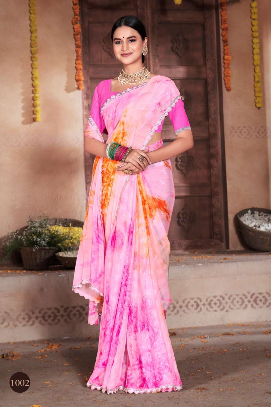 Saroj Kaanchi Designer Simmer Saree Wholesale catalog
