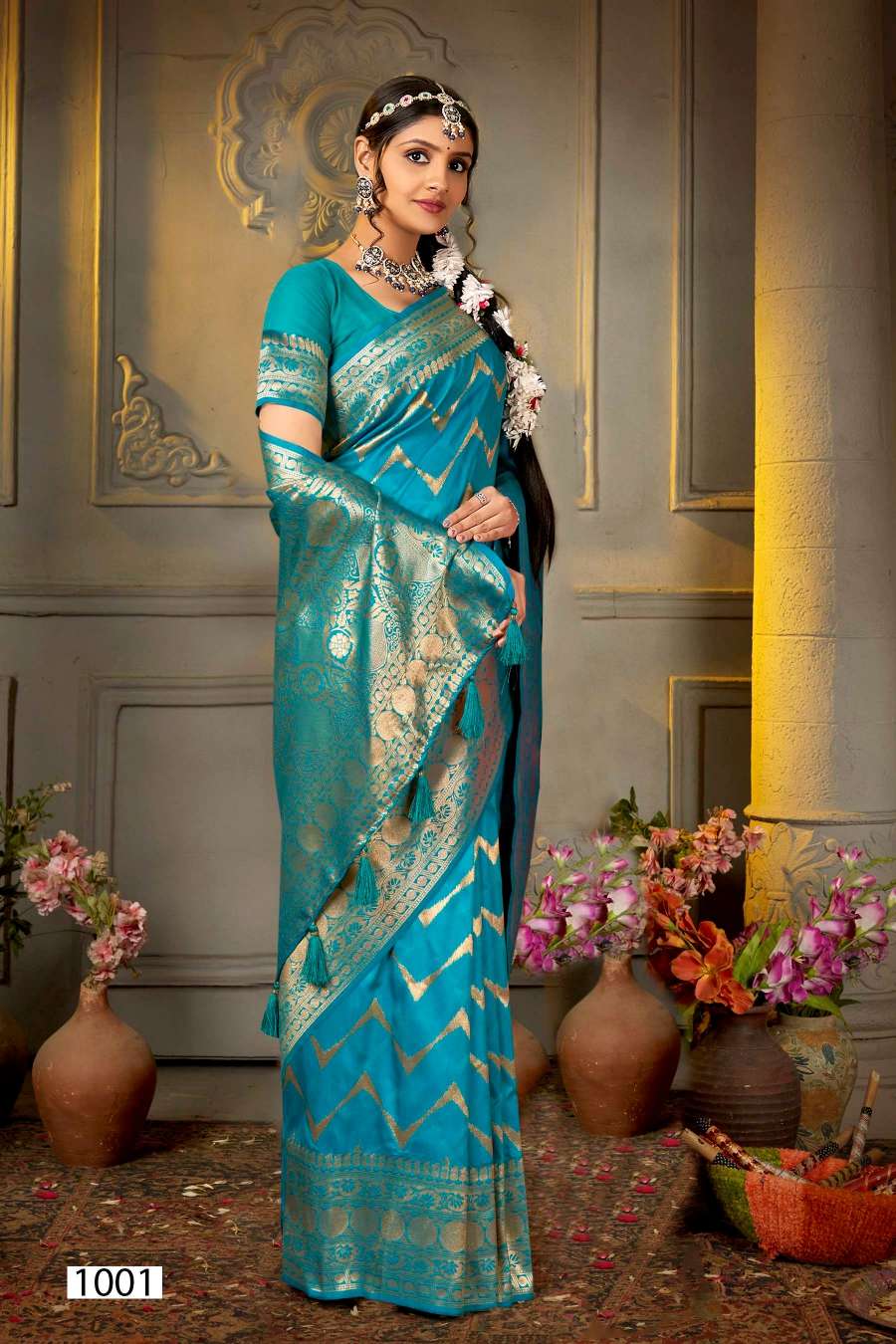 Saroj Kalash Designer Silk Saree Wholesale catalog