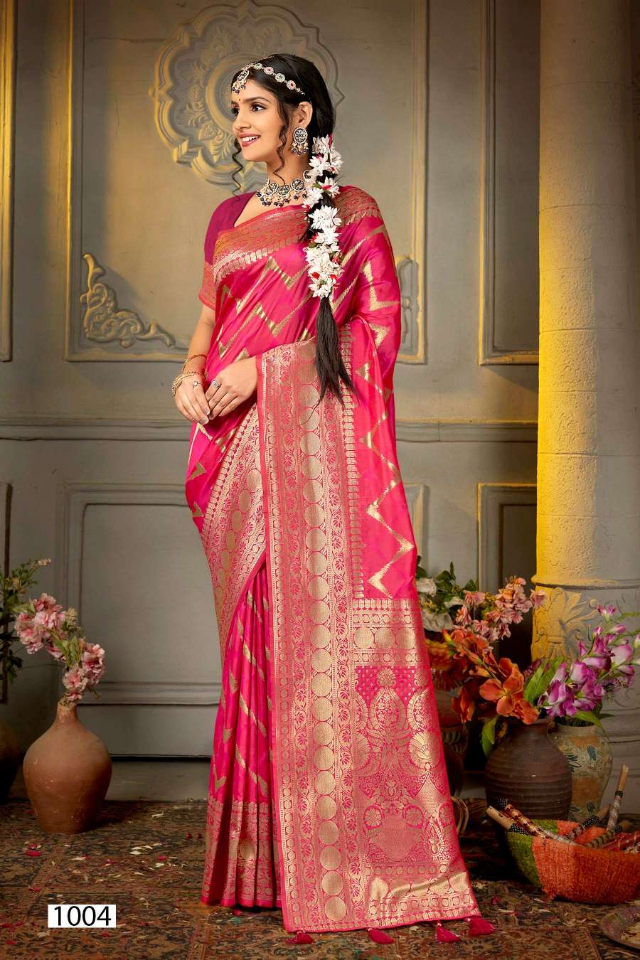 Saroj Kalash Designer Silk Saree Wholesale catalog