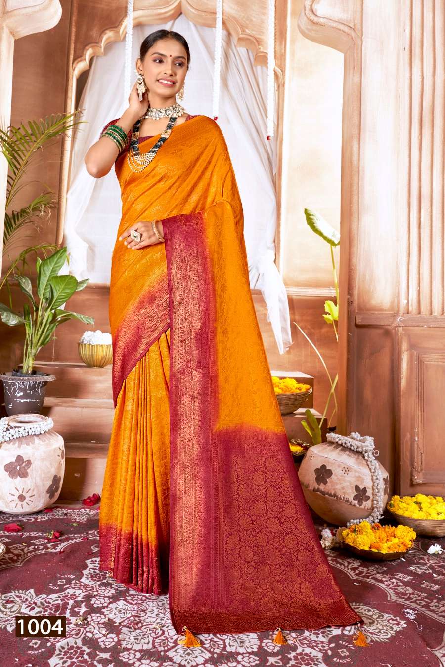 Saroj Karigari vol-1 Designer Soft Silk Saree Wholesale catalog