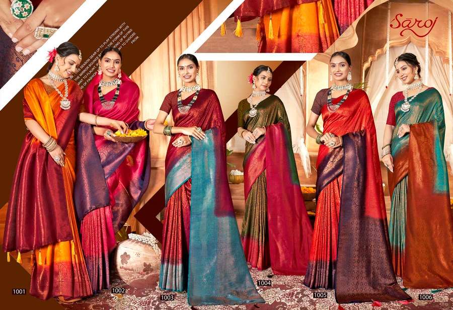Saroj Karigari vol-4 Designer Soft Silk Saree Wholesale catalog