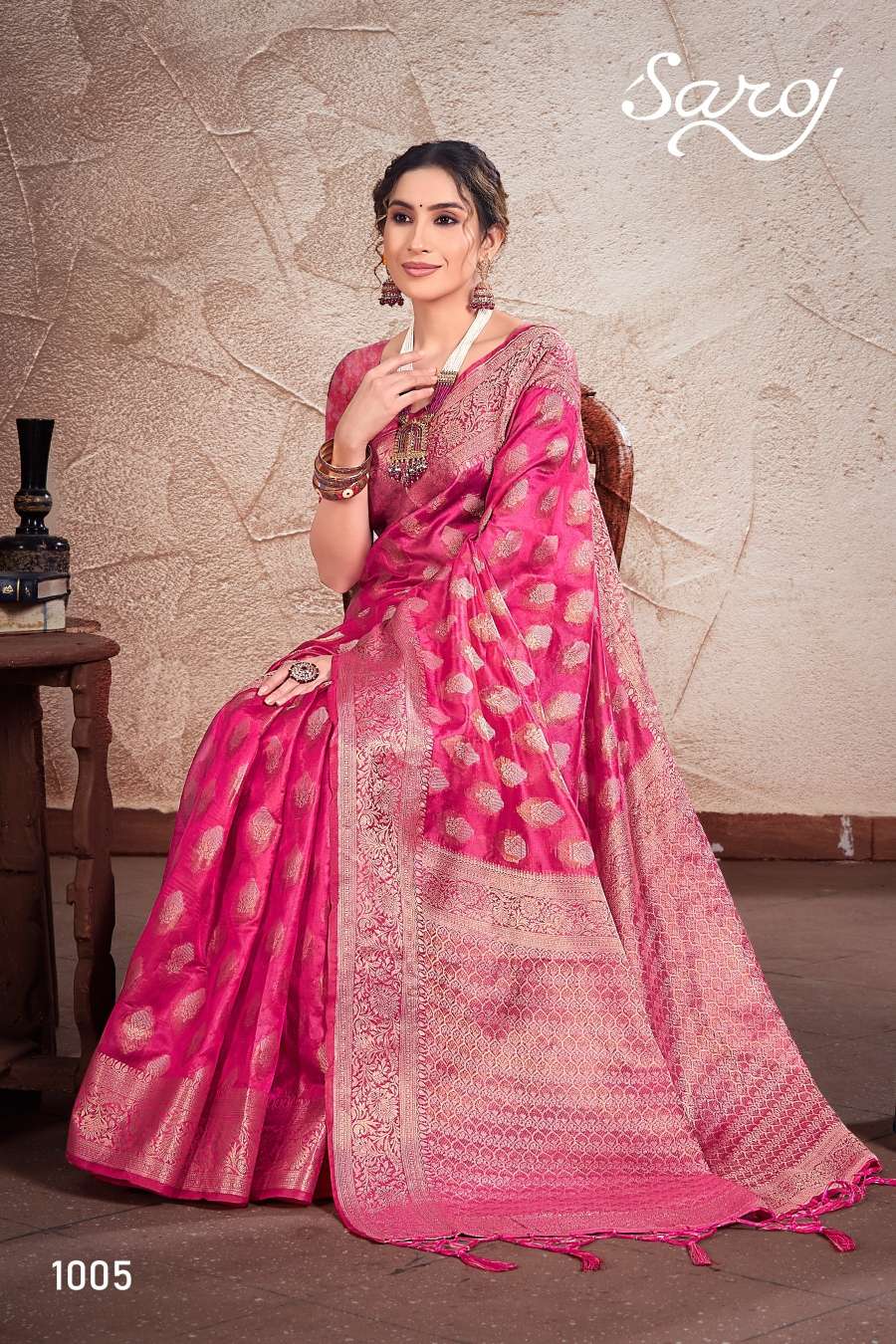 Saroj Manohari Silk Vol -1 Designer Soft Organza Saree Wholesale catalog