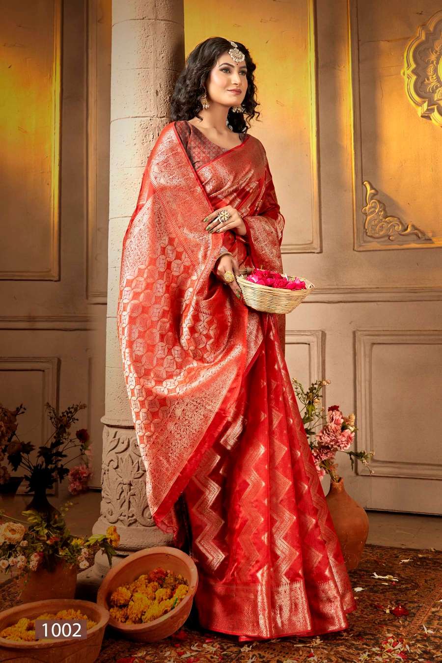 Saroj Manohari Silk Vol -13 Designer Soft Organza Saree Wholesale catalog