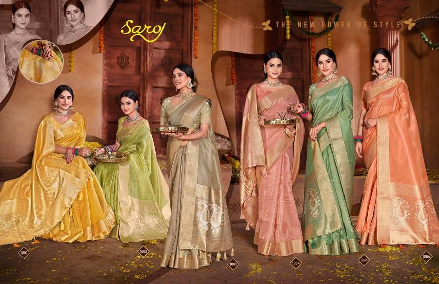 Saroj Niddhi Fancy Fabric Saree Wholesale catalog