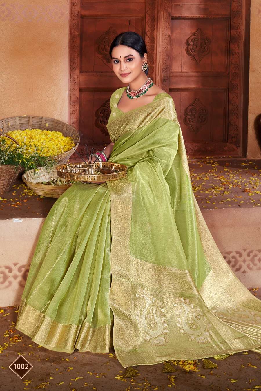 Saroj Niddhi Fancy Fabric Saree Wholesale catalog