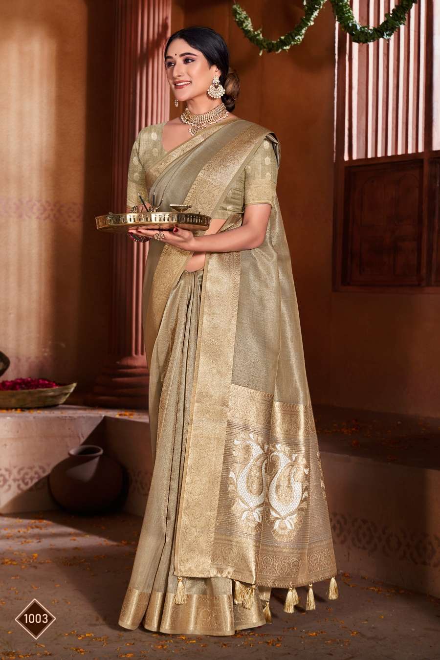 Saroj Niddhi Fancy Fabric Saree Wholesale catalog