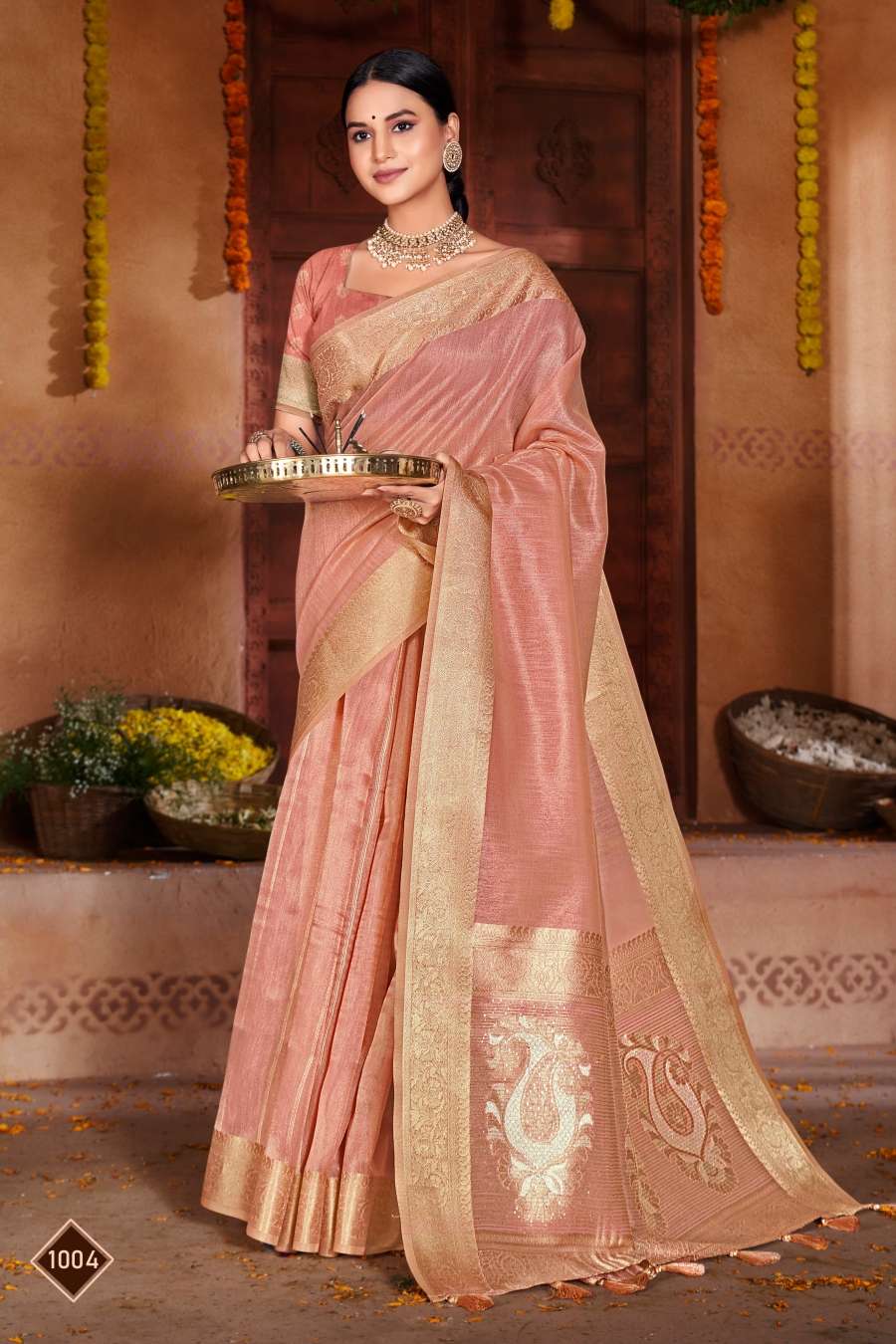 Saroj Niddhi Fancy Fabric Saree Wholesale catalog