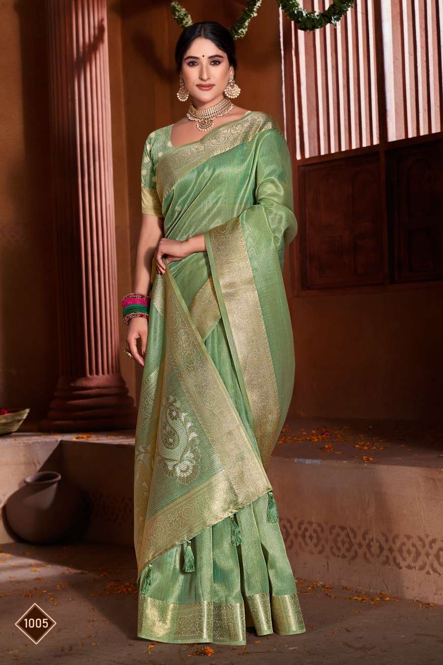 Saroj Niddhi Fancy Fabric Saree Wholesale catalog
