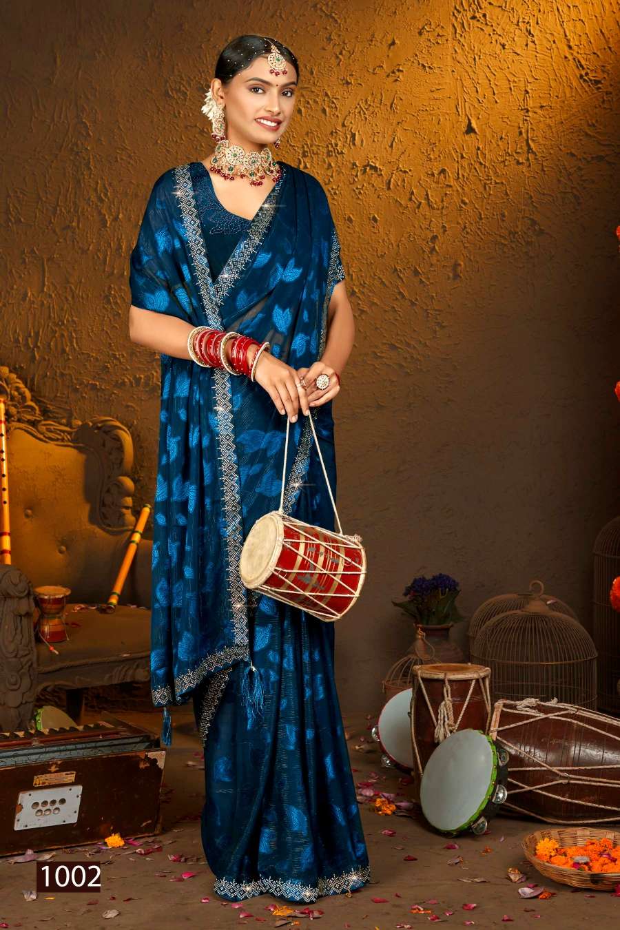 Saroj Radha Rani Designer Fancy Fabric Saree Wholesale catalog