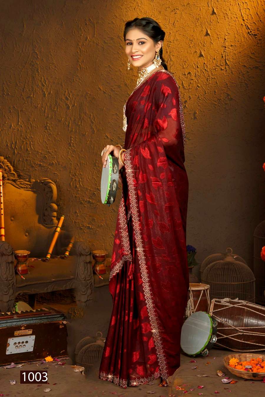 Saroj Radha Rani Designer Fancy Fabric Saree Wholesale catalog