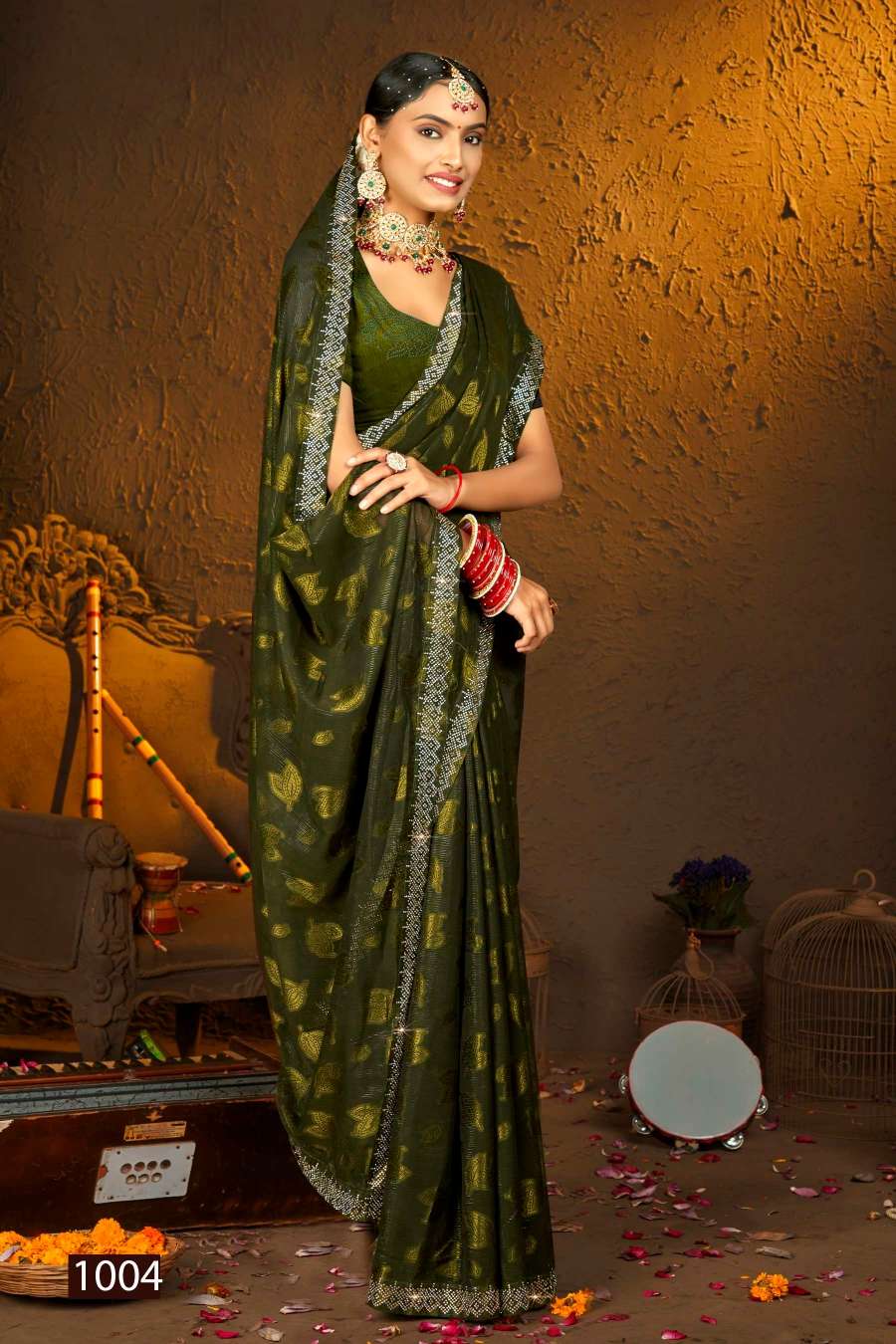 Saroj Radha Rani Designer Fancy Fabric Saree Wholesale catalog