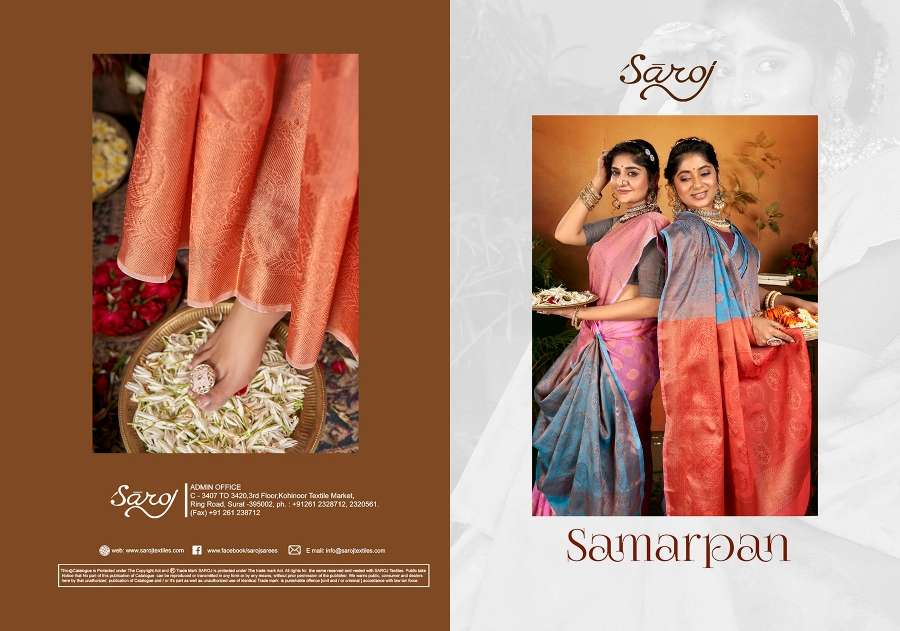 Saroj Samarpan Designer Soft Cotton Saree Wholesale catalog