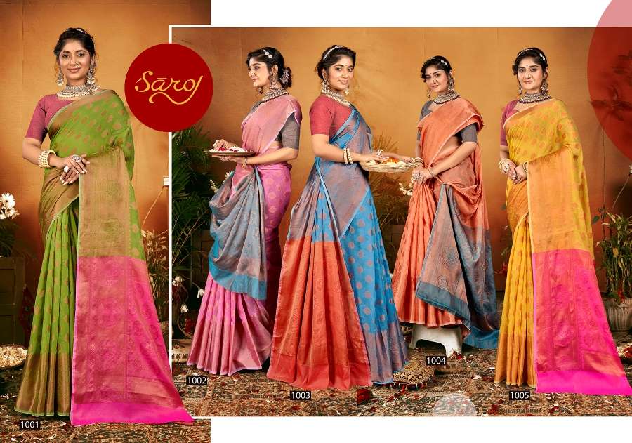 Saroj Samarpan Designer Soft Cotton Saree Wholesale catalog