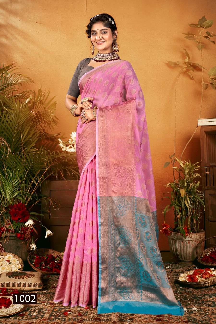 Saroj Samarpan Designer Soft Cotton Saree Wholesale catalog