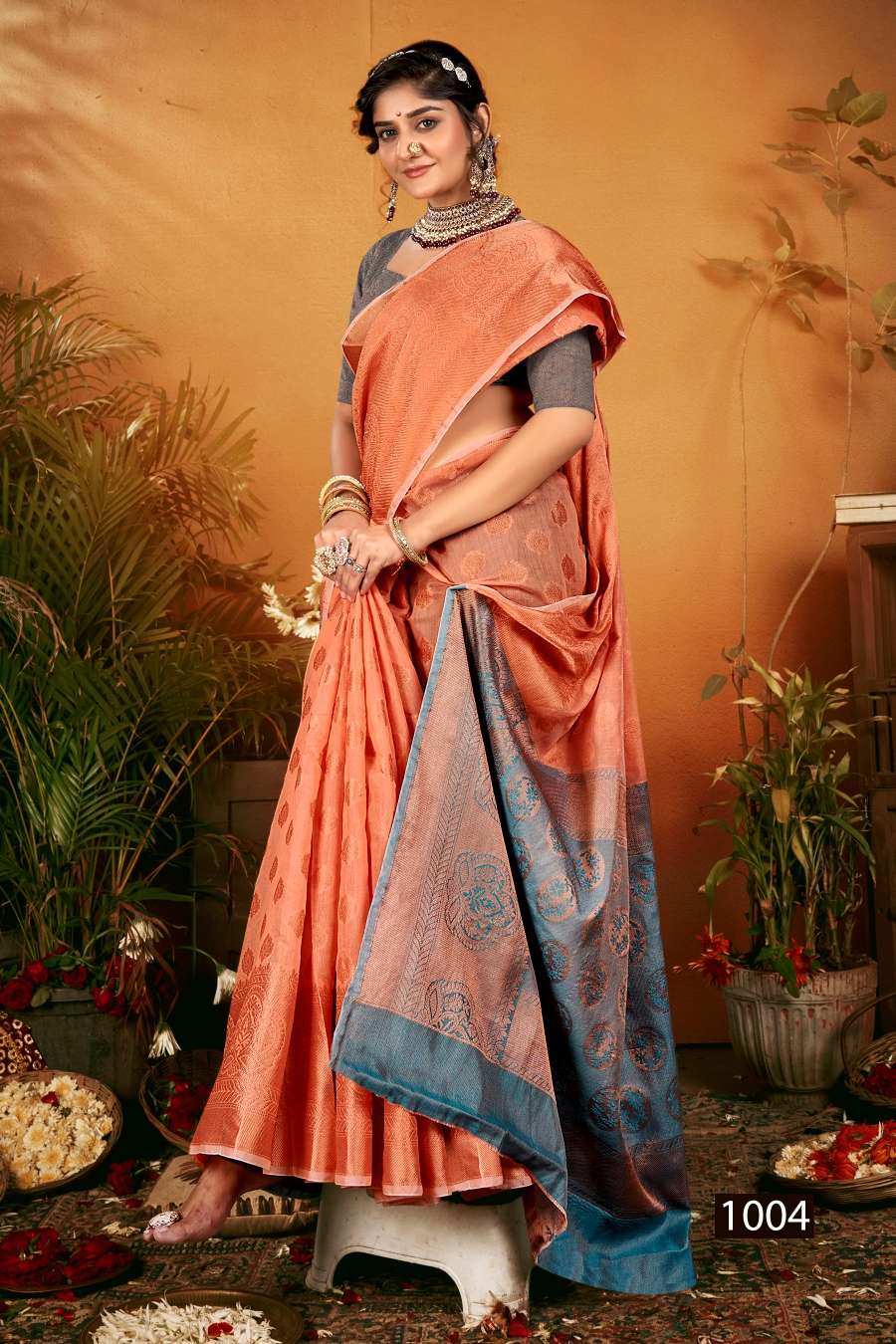 Saroj Samarpan Designer Soft Cotton Saree Wholesale catalog