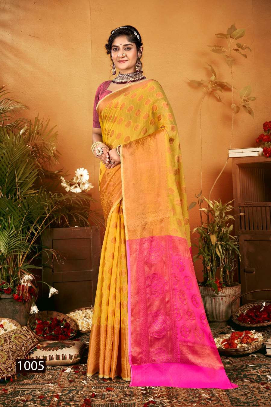 Saroj Samarpan Designer Soft Cotton Saree Wholesale catalog