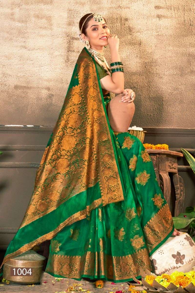 Saroj sarees kashish Organza silk sarees Catalog