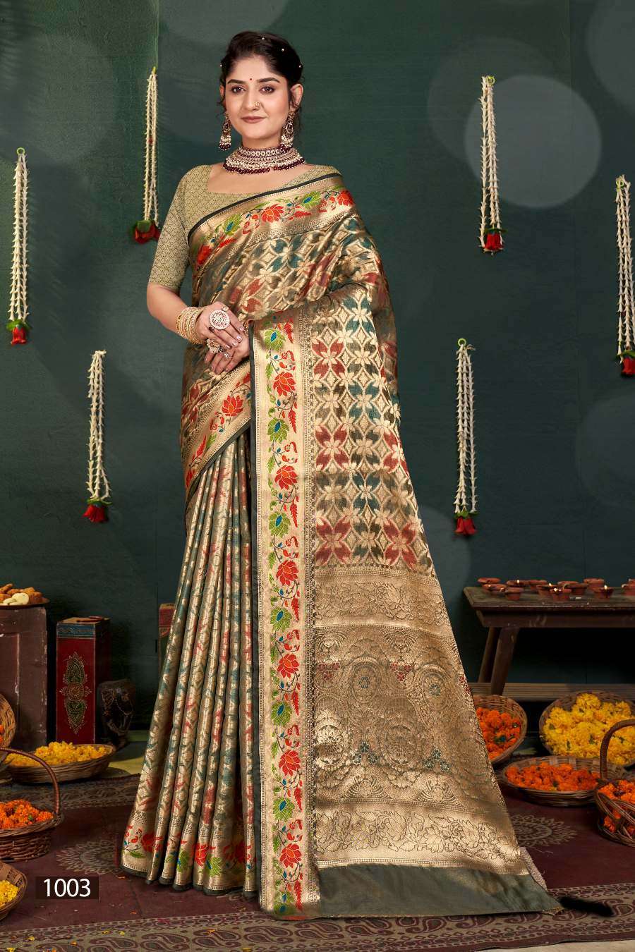 Saroj Swarn Mahotsav Vol -16 Designer Soft Organza Saree Wholesale catalog