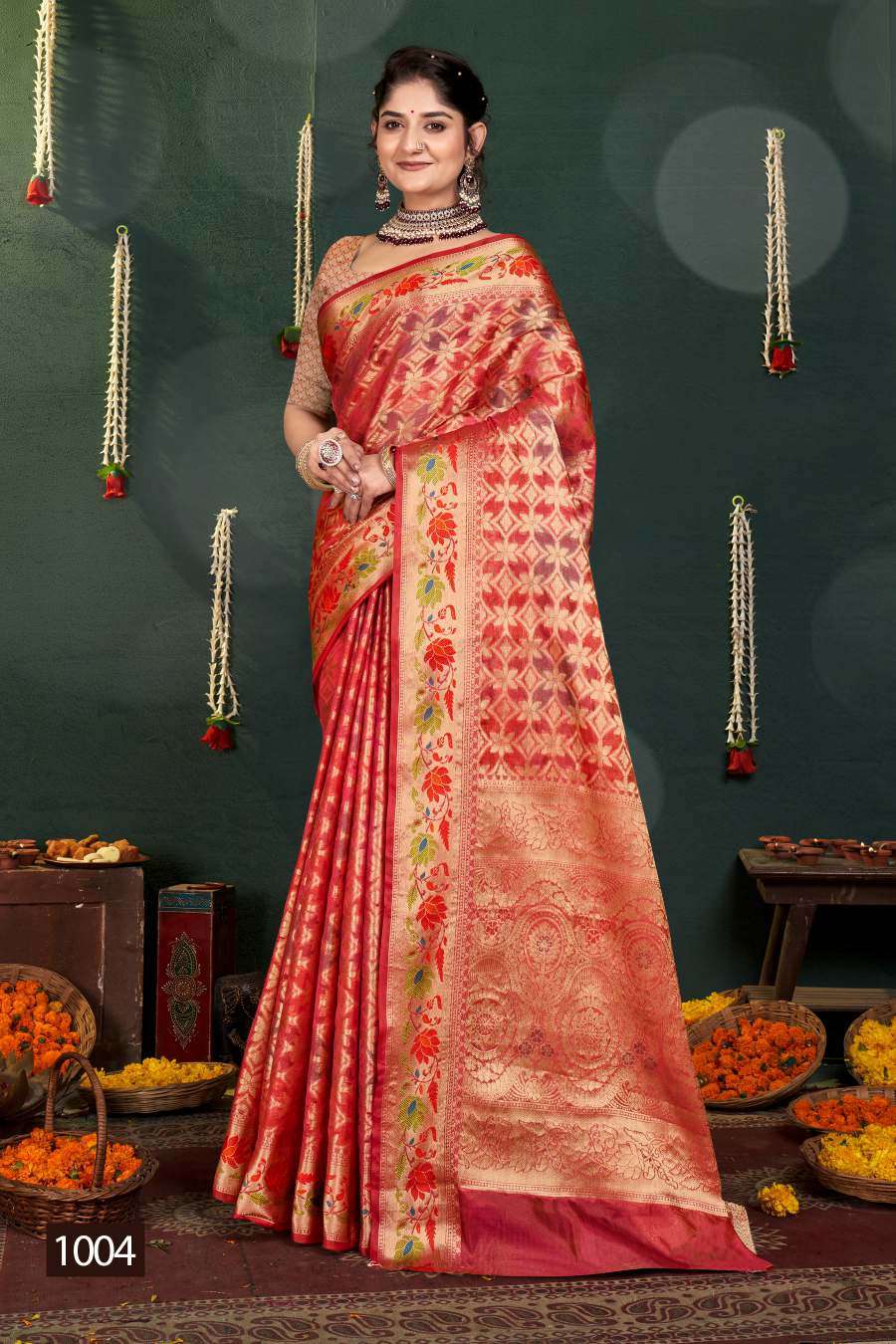 Saroj Swarn Mahotsav Vol -16 Designer Soft Organza Saree Wholesale catalog